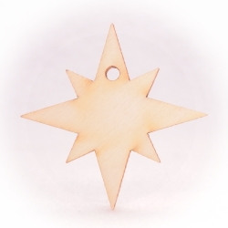 Hvězda 8 cípá nepravidelná plná